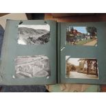 Two vintage postcard albums, good cards seen