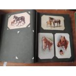 A vintage Postcard album, good cards seen