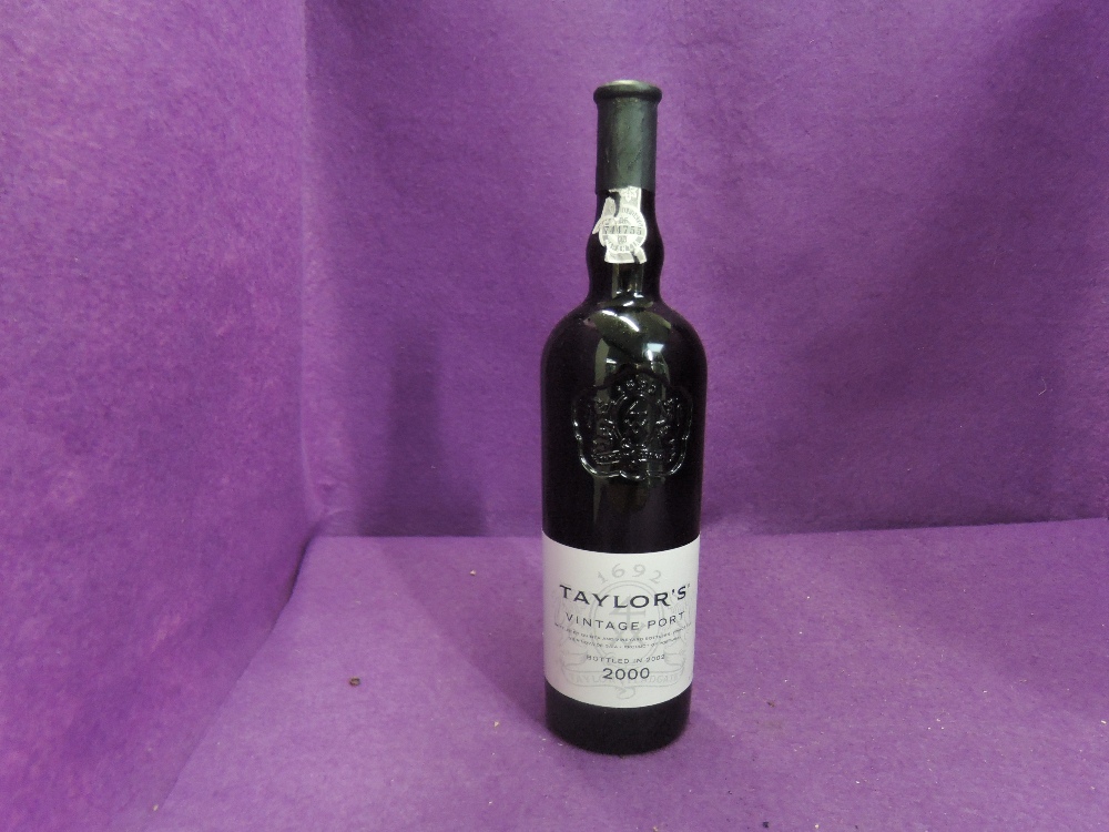 A bottles of Taylor's 2000 vintage Port, bottled in 2002, 75cl, 20.5% vol