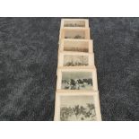 A collection of approx 36 black and white prints of early 18th/19th century battle scenes by H