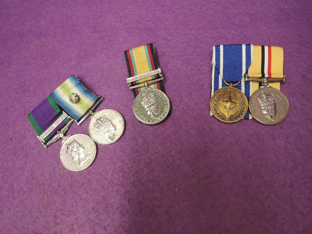 A collection of five GB and Nato medals, provenance questionable