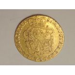 A 1756 George II Gold Guinea