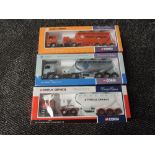 Three Corgi (china) limited edition diecast advertising cement wagons, Rugby, Rohrbach and Castle,