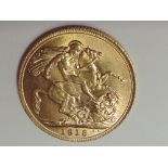 A 1913 George V Gold Sovereign