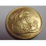 A 1822 George III Gold Sovereign