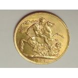 A 1927 George V Pretoria Mint Gold Sovereign