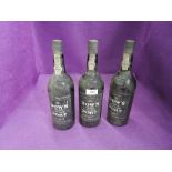 Three bottles of Dow's 1966 Vintage Port