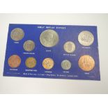 A 1965 Elizabeth II ten coin set, Sovereign to Half Penny