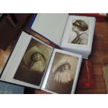 Three modern Postcard albums containing vintage postcards