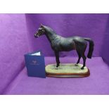 A Border Fine Arts study, Thoroughbred Stallion, bay B2041A, limited edition 1111/1500 with