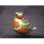 A Royal Crown Derby paperweight. Chaffinch modelled by Robert Jefferson and decoration design by