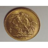 A 1918 George V Bombay Mint Gold Sovereign