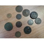Three large Greek/Egyption Bronze coins, 1833 medalion calendar, Prince of Orange 147 medalion and