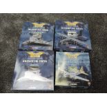 Four Corgi diecast 1st Issue Aviation Archive aeroplanes, Avro Vulcan B2 XM607, Hercules C1K Tanker,