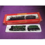 Two Hornby 00 gauge 4-6-0 loco's & tenders, Manchester United 2862, part boxed and Abergavenny
