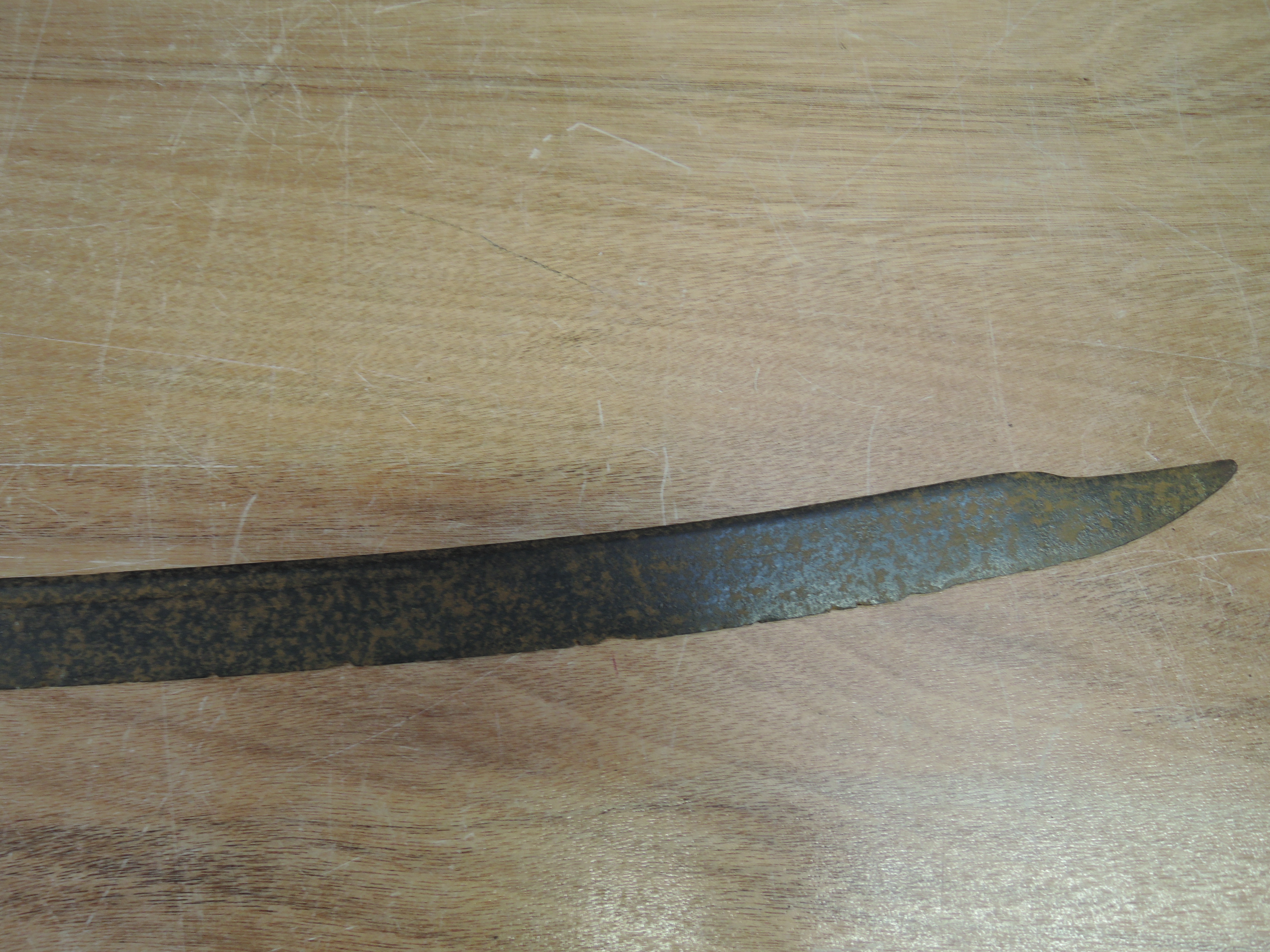 A possibly 17th century Shell Hilt Sword, 34 inch blade, no scabbard, (af) - Image 4 of 7