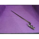 A British Bayonet for the Enfield Rifle, pattern 1853, number v9185, no scabbard