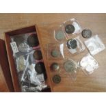 A collection of GB coins, Silver and Copper, George III to George V, Farthing to Half Crown
