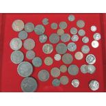 A collection of World coins, early to Victorian including silver Roman/Greek coins in good