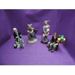 Four Royal Doulton figurines, The Viking HN2375, The Doctor HN2858, The Jester HN2016 and The