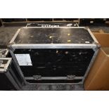 A large amp style wheeled flight case