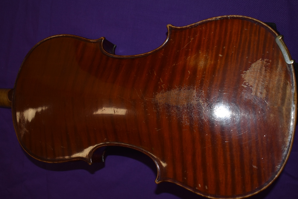 A traditional violin, labelled Scheerer with Japanese bow , cased - Image 2 of 3