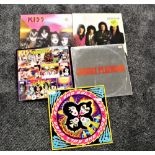 A lot of five albums by Kiss