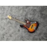 A Modern Fender Jazz Bass, serial number US15081997, cutom shop pup upgrade, with Fender Hard