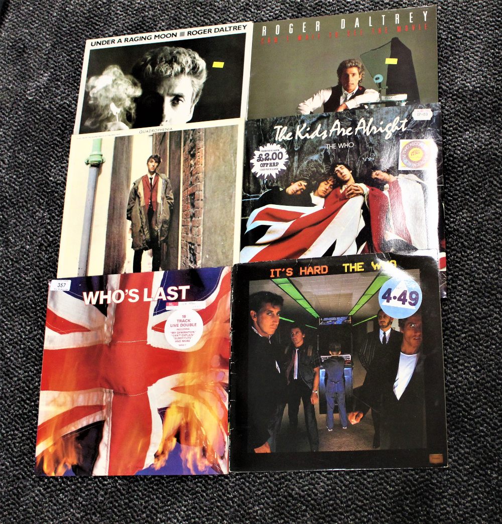 A lot of four Who and two Roger Daltrey albums
