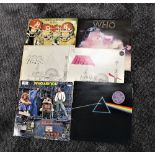 A lot of three Who and three Pink Floyd albums