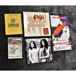 A book of Led Zep with inserts and facsimile gig posters , flyers and more - a really nice item on