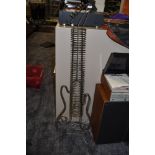 A CD rack modelled as a metal guitar