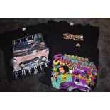 A selection of three Elvis Presley T shirts