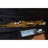 A Yamaha Soprano saxophone