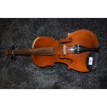 A traditional viola, labelled Pedro Fernandes and Co, 10/2/97 and a traditional bow, unstamped, with