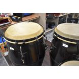 A pair of Meinl Marathon congas, with stands