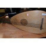 A traditional 8 course renaissance style lute