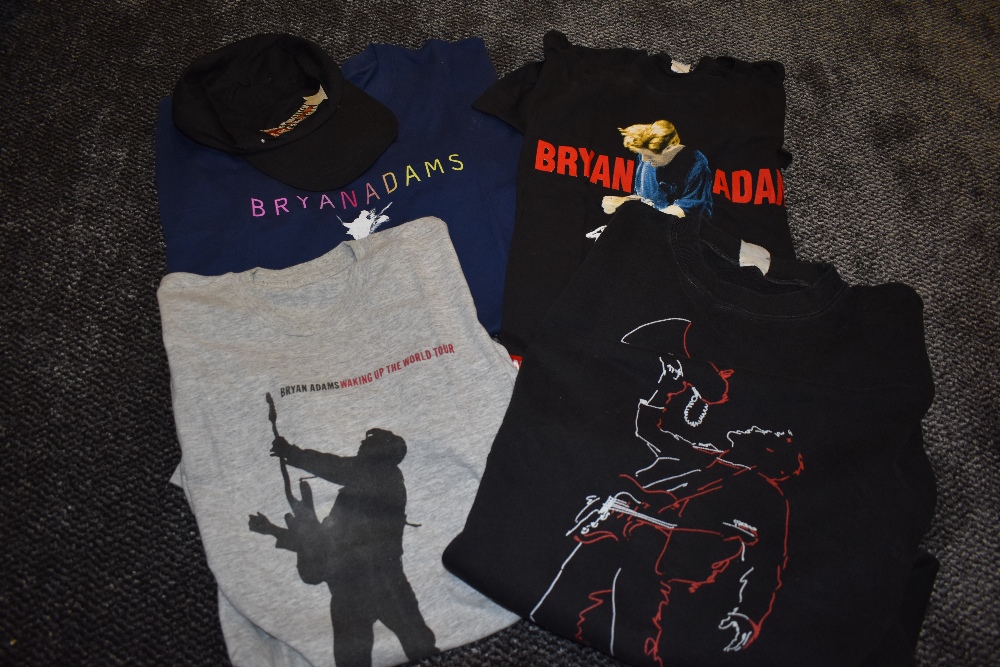 A selection of Bruce Springsteen merchandise and t shirts