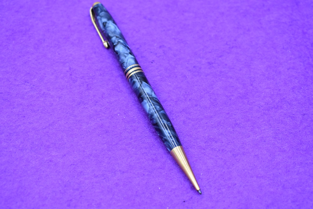 A Conway Stewart 33 propelling pencil, in Blue marble