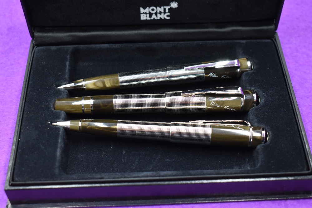 A rare Montblanc Limited Writers Edition William Faulkner fountain pen, propelling pencil and - Image 2 of 4