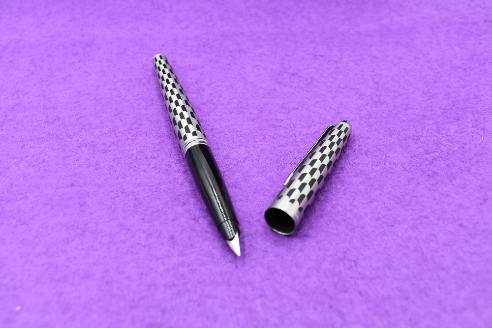 A Parker 45 Harlequin Black Shield pattern fountain pen