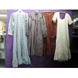 Four Vintage 1970s Laura Ashley dresses in Good condition, some age related marks. Small to medium