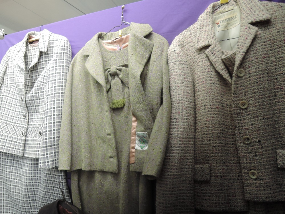 A small lot of 1950s and 60s items, including a wool dress and jacket, a Wetherall jacket and skirt, - Image 2 of 2