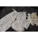 Seven victorian infant/childrens dresses, most having extensive embroiderery and other lovely
