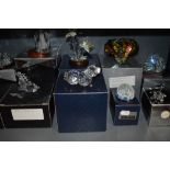 A selection of Hadrian Crystal animals some AF, all boxed