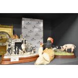 A selection of figures and figurines including Border Fine Arts and James Herriot