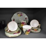 A part tea service by Imperial with floral transfer print