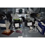 A selection of Hadrian Crystal animals some AF, all boxed