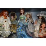 A selection of doll figures including light up version
