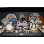 A selection of ceramics including part tea service tea cups and saucers and tennis set